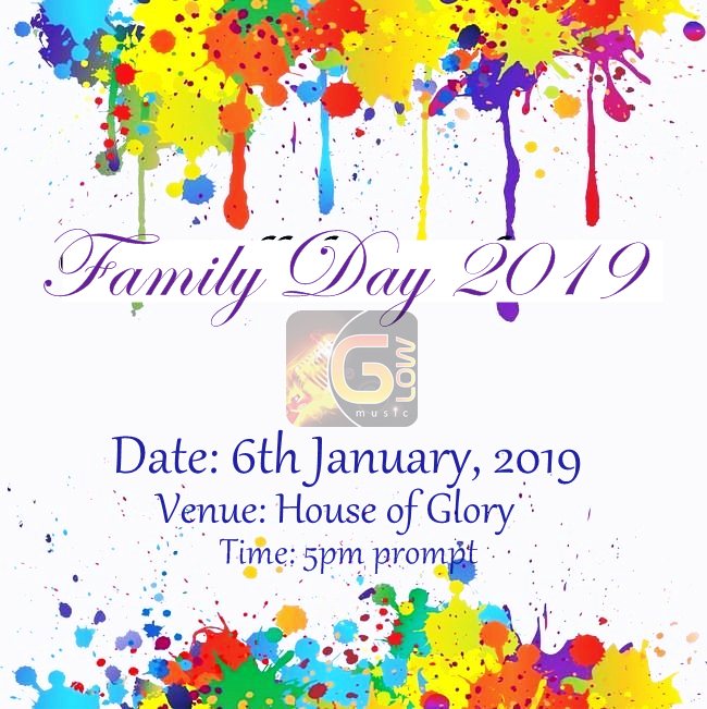 glow music family day 2019 at house of glory spintex road