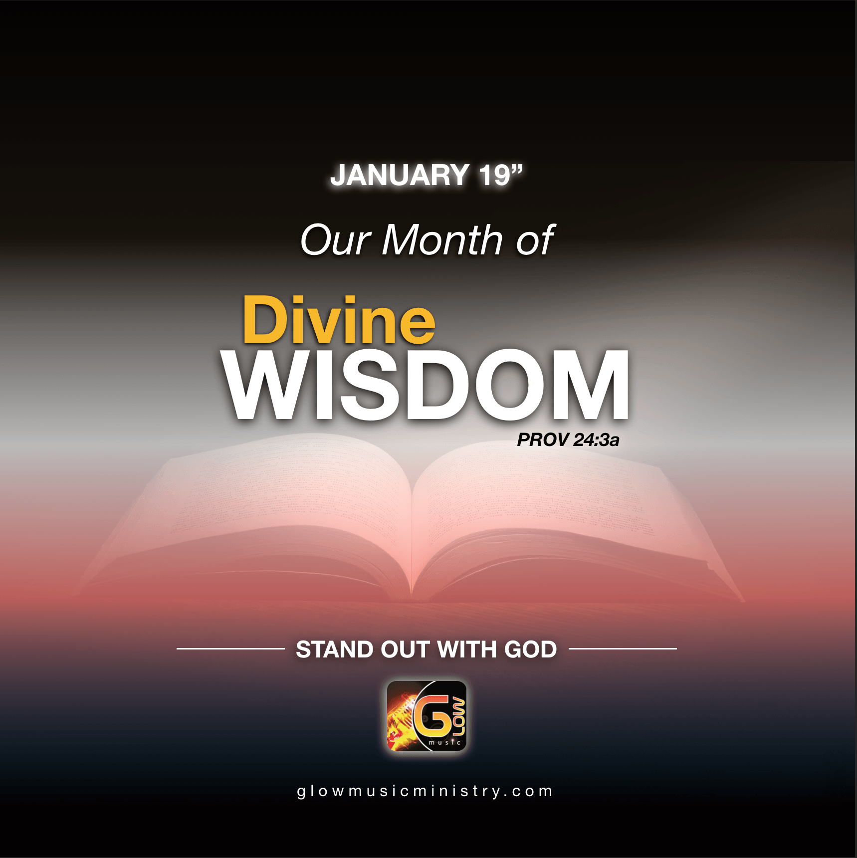 January 2019 - Month of Divine Wisdom at Glow Music Ministry Accra Ghana - best Gospel music production recording and management