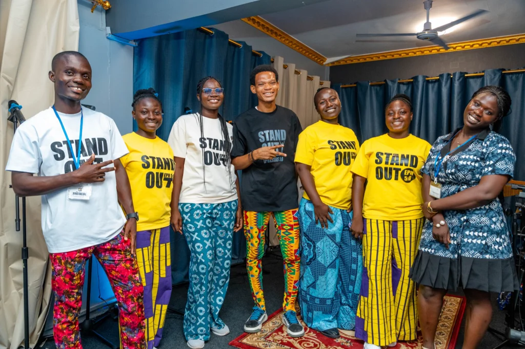 The Glow Music Ministry family together